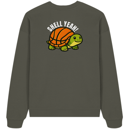 Mr. Turtle Backprint - Organic Oversize Sweatshirt