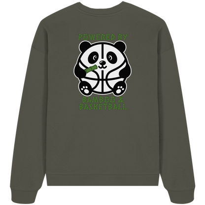Basketball Panda Backprint - Organic Oversize Sweatshirt