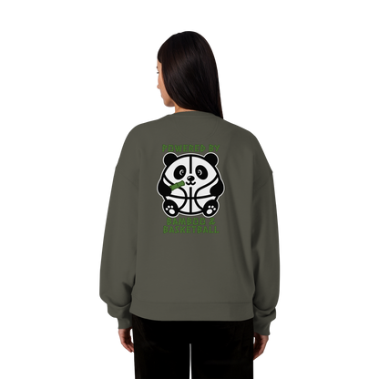 Basketball Panda Backprint - Organic Oversize Sweatshirt