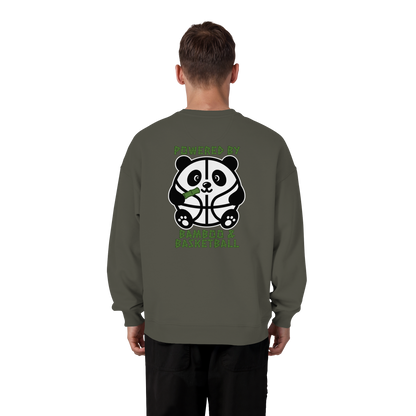 Basketball Panda Backprint - Organic Oversize Sweatshirt