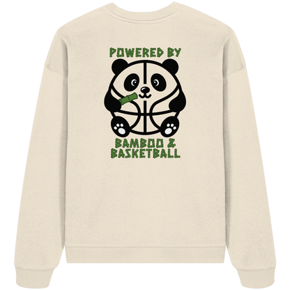Basketball Panda Backprint - Organic Oversize Sweatshirt