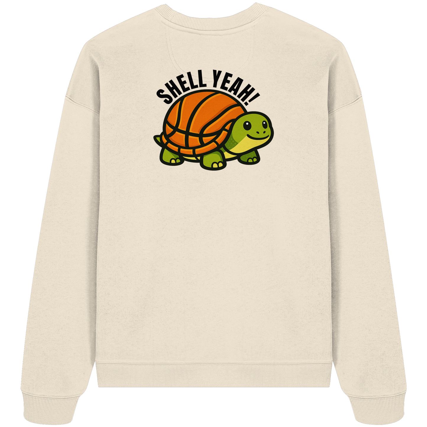 Mr. Turtle Backprint - Organic Oversize Sweatshirt