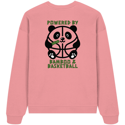 Basketball Panda Backprint - Organic Oversize Sweatshirt