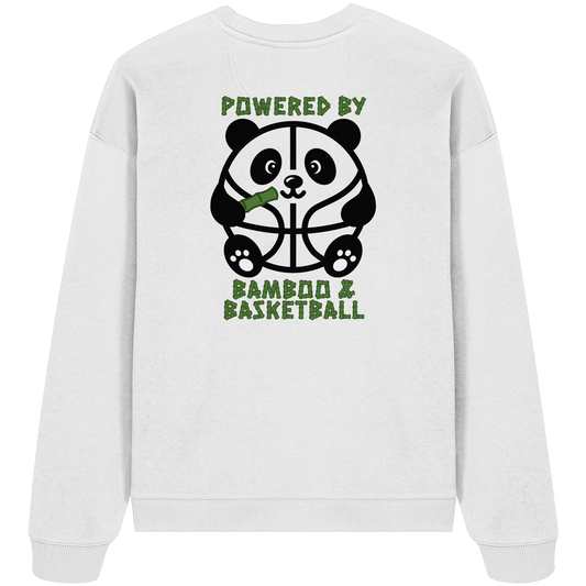 Basketball Panda Backprint - Organic Oversize Sweatshirt