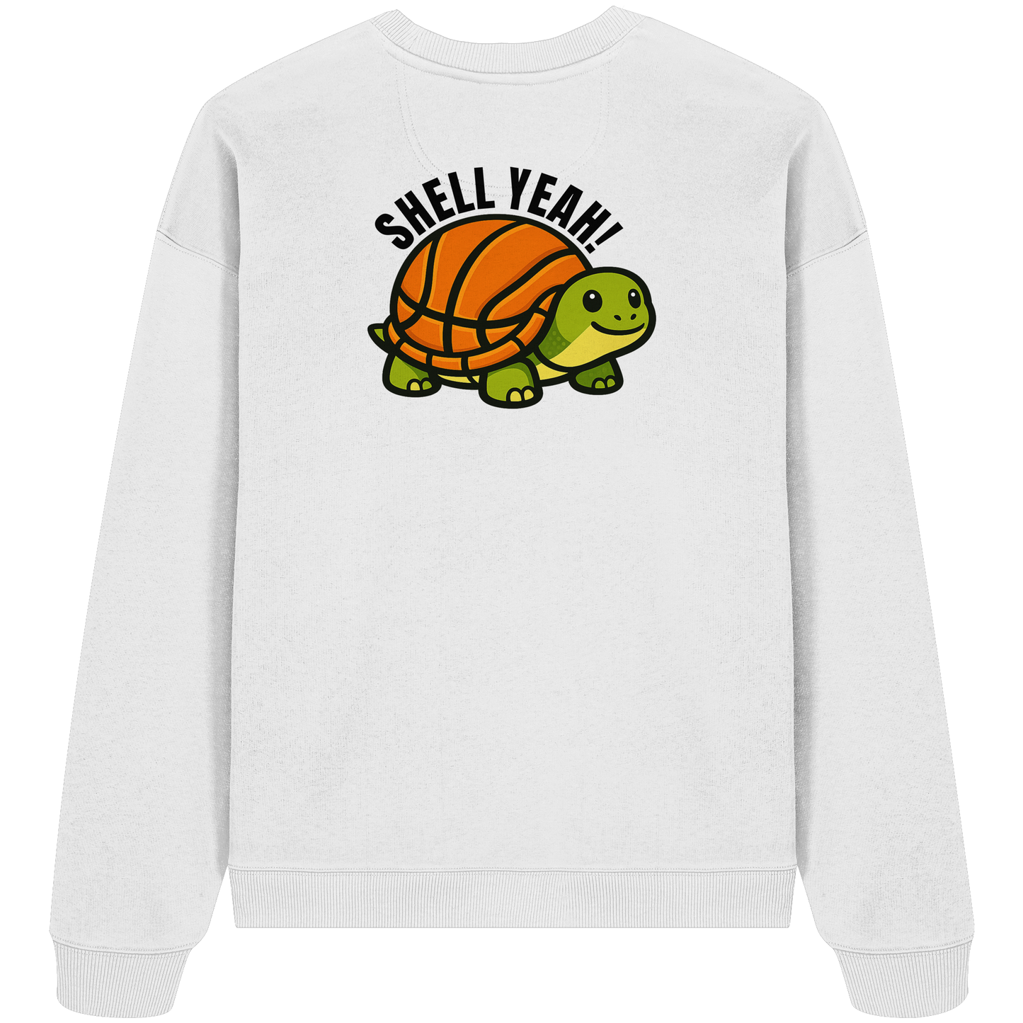 Mr. Turtle Backprint - Organic Oversize Sweatshirt