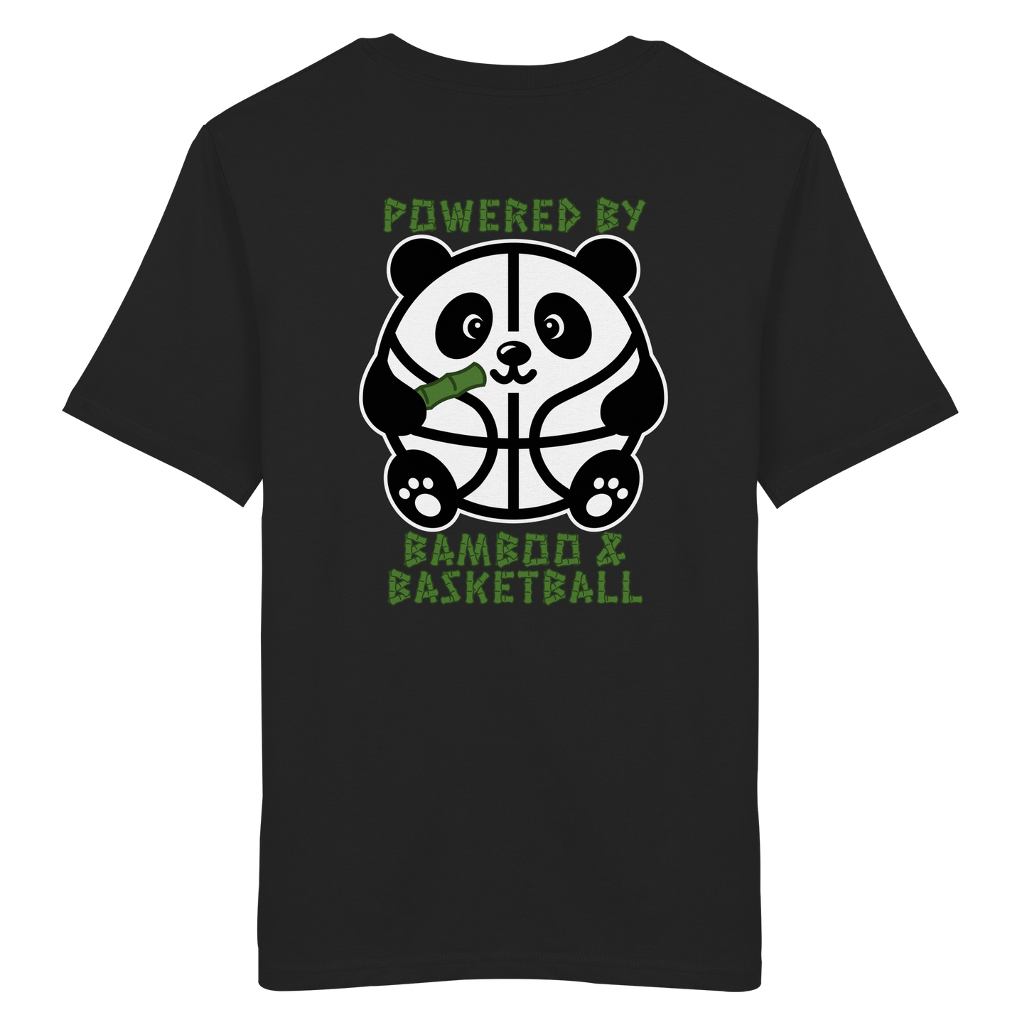 Basketball Panda Backprint - Organic Shirt