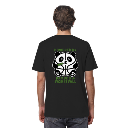 Basketball Panda Backprint - Organic Shirt