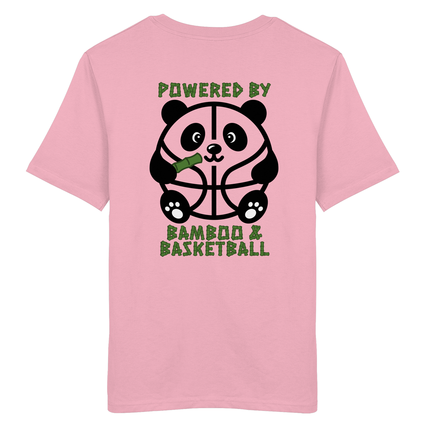 Basketball Panda Backprint - Organic Shirt