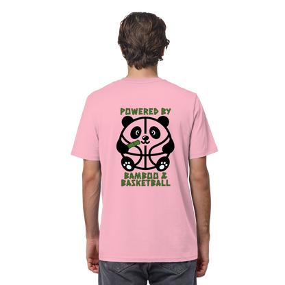 Basketball Panda Backprint - Organic Shirt
