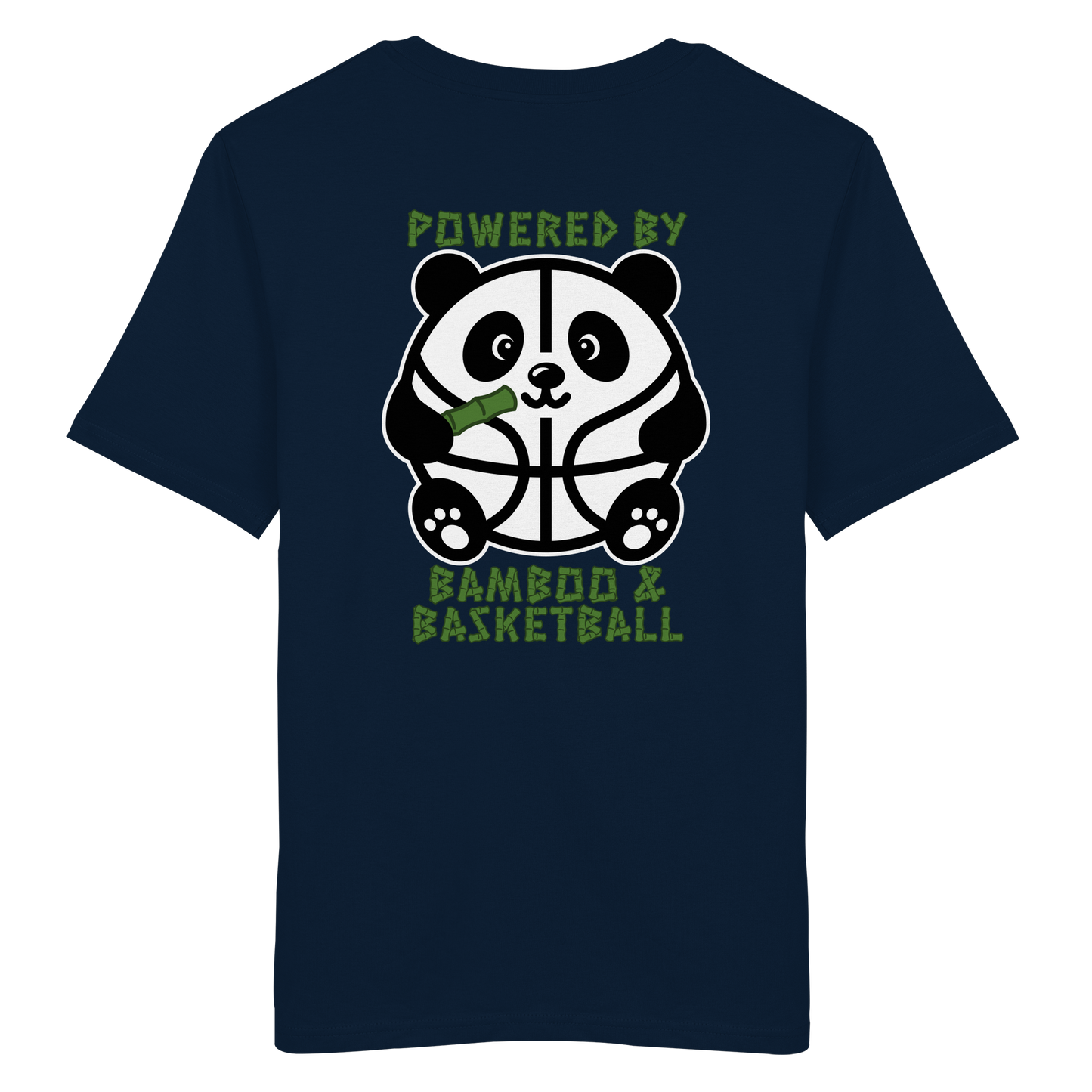 Basketball Panda Backprint - Organic Shirt