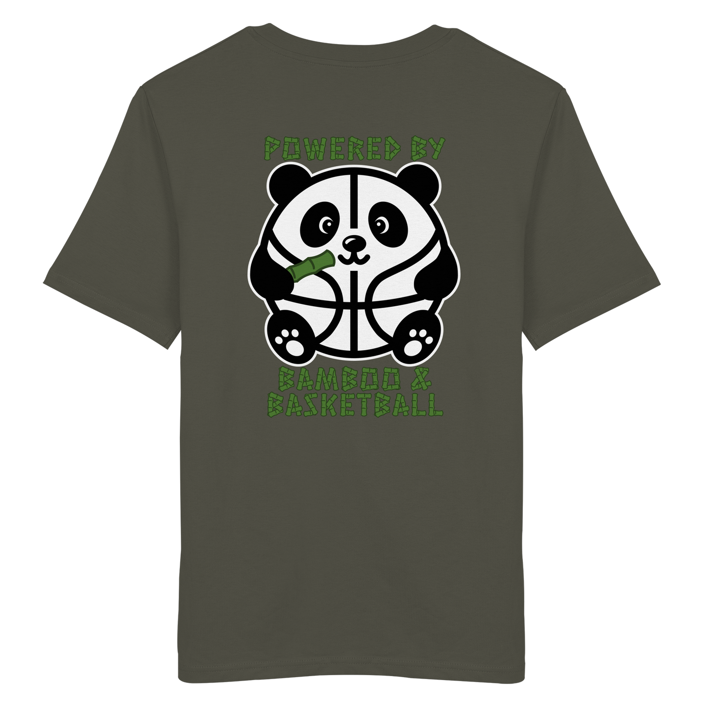 Basketball Panda Backprint - Organic Shirt
