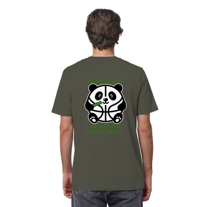 Basketball Panda Backprint - Organic Shirt