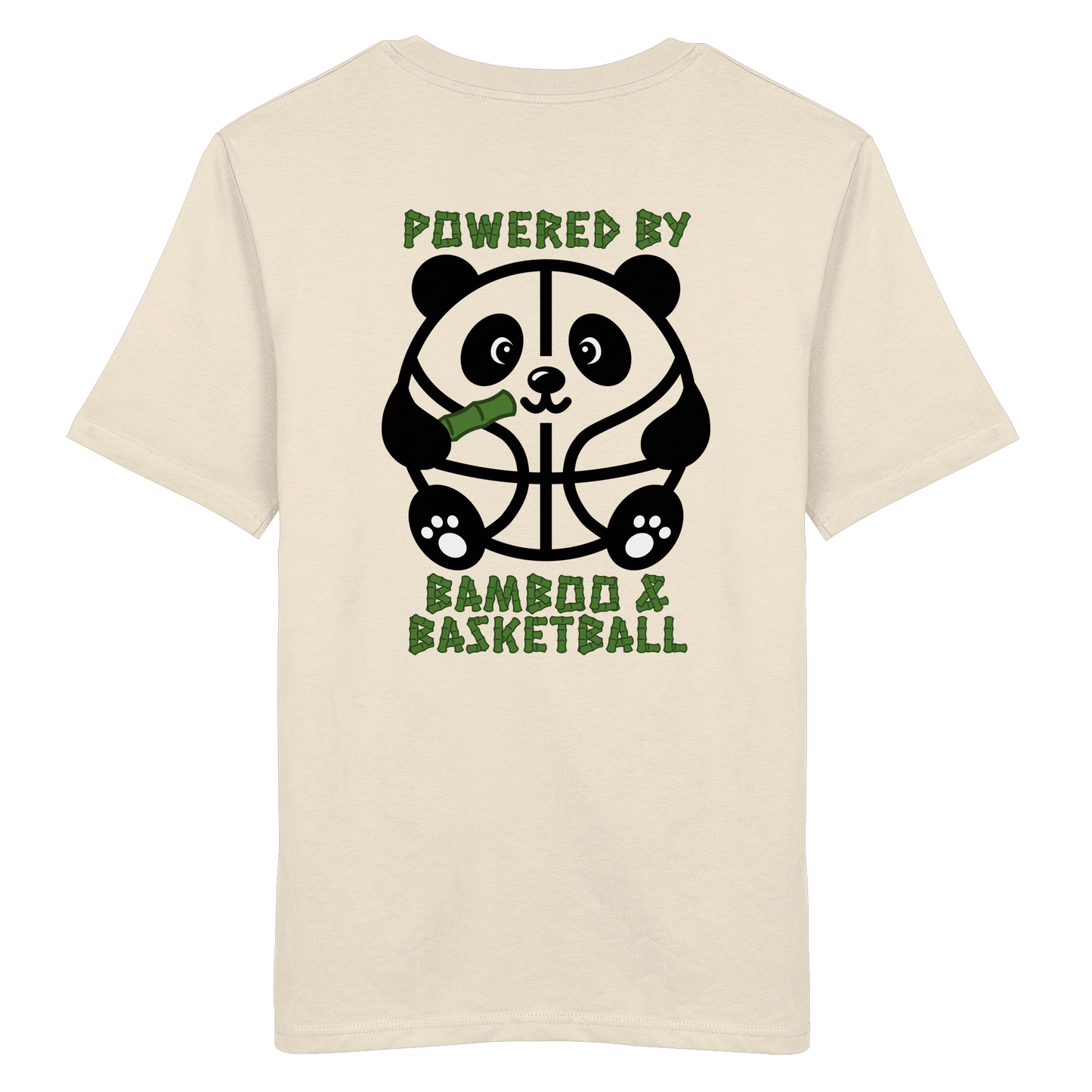 Basketball Panda Backprint - Organic Shirt