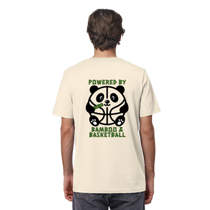 Basketball Panda Backprint - Organic Shirt