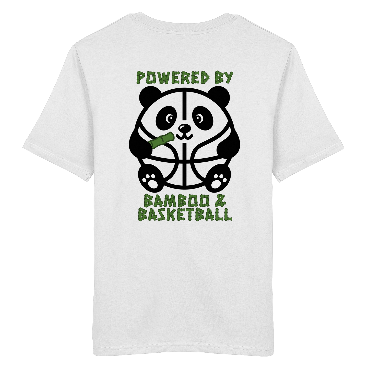 Basketball Panda Backprint - Organic Shirt