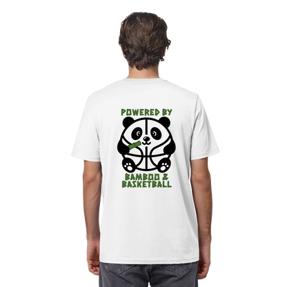 Basketball Panda Backprint - Organic Shirt