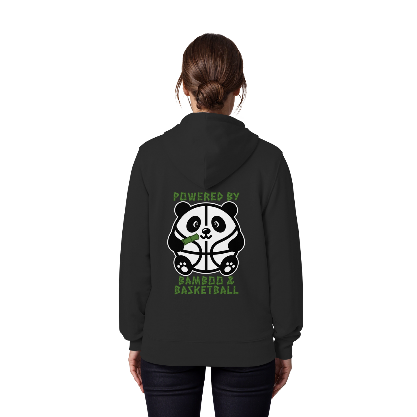 Basketball Panda Backprint - Organic Zipper