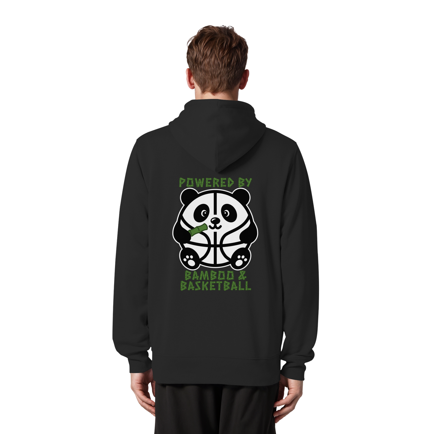 Basketball Panda Backprint - Organic Zipper