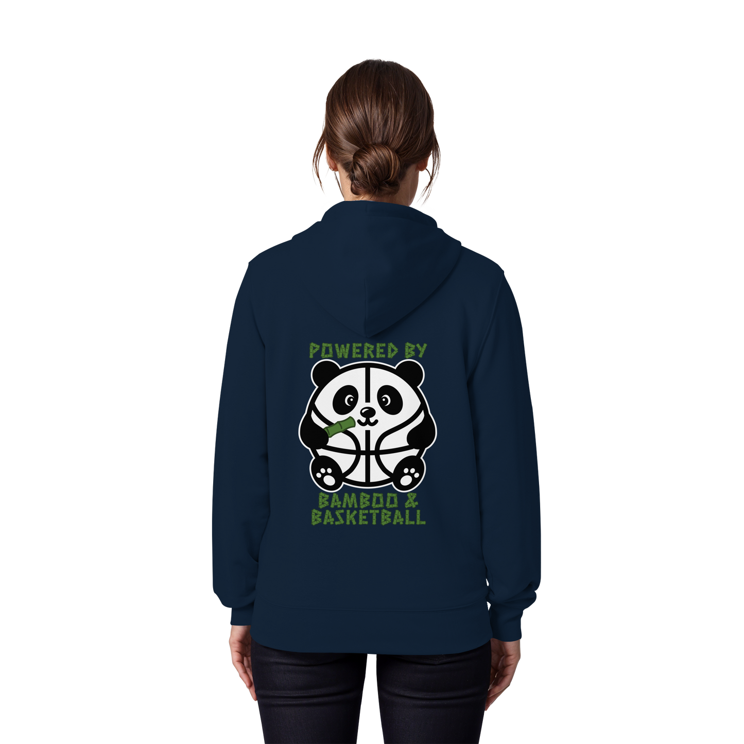 Basketball Panda Backprint - Organic Zipper