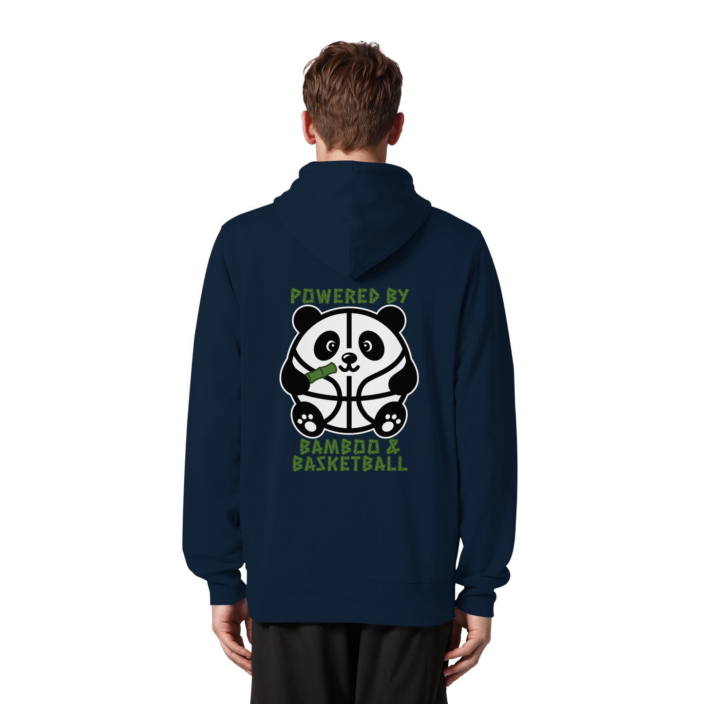 Basketball Panda Backprint - Organic Zipper