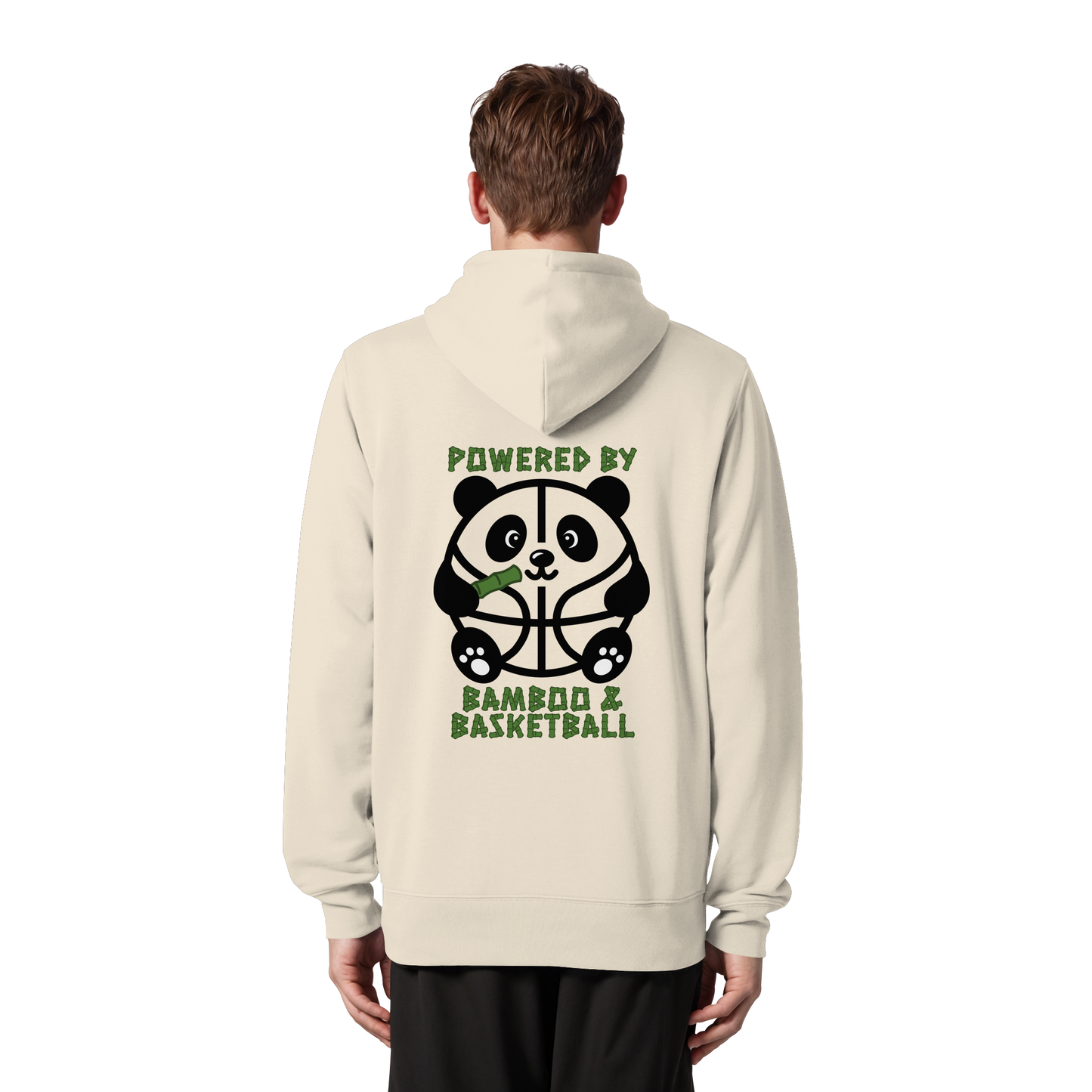 Basketball Panda Backprint - Organic Zipper