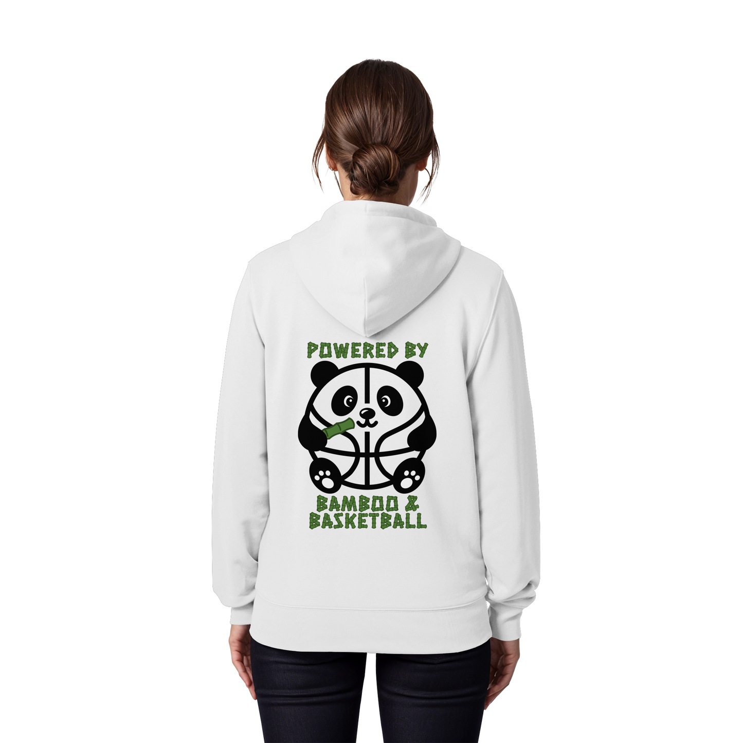 Basketball Panda Backprint - Organic Zipper