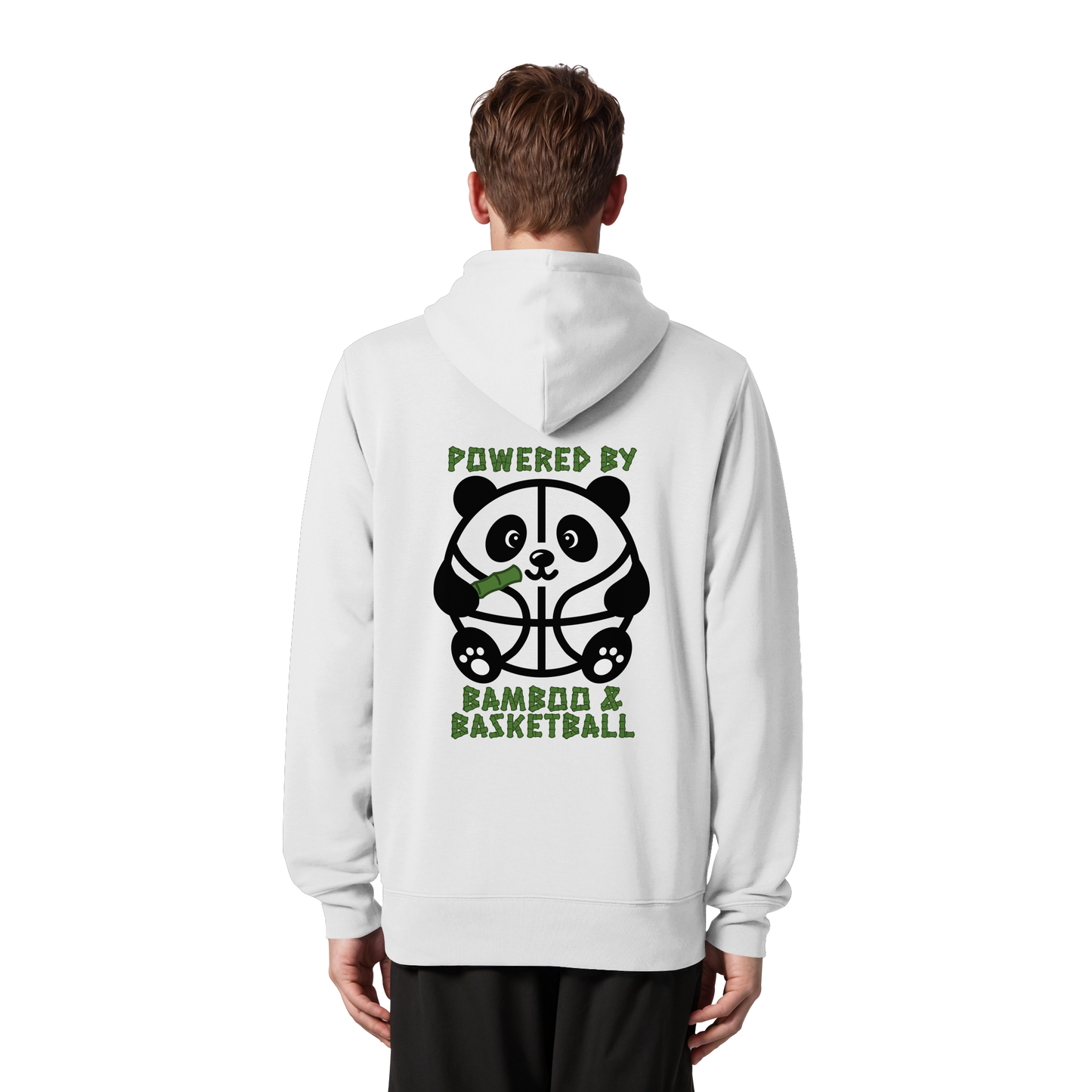 Basketball Panda Backprint - Organic Zipper