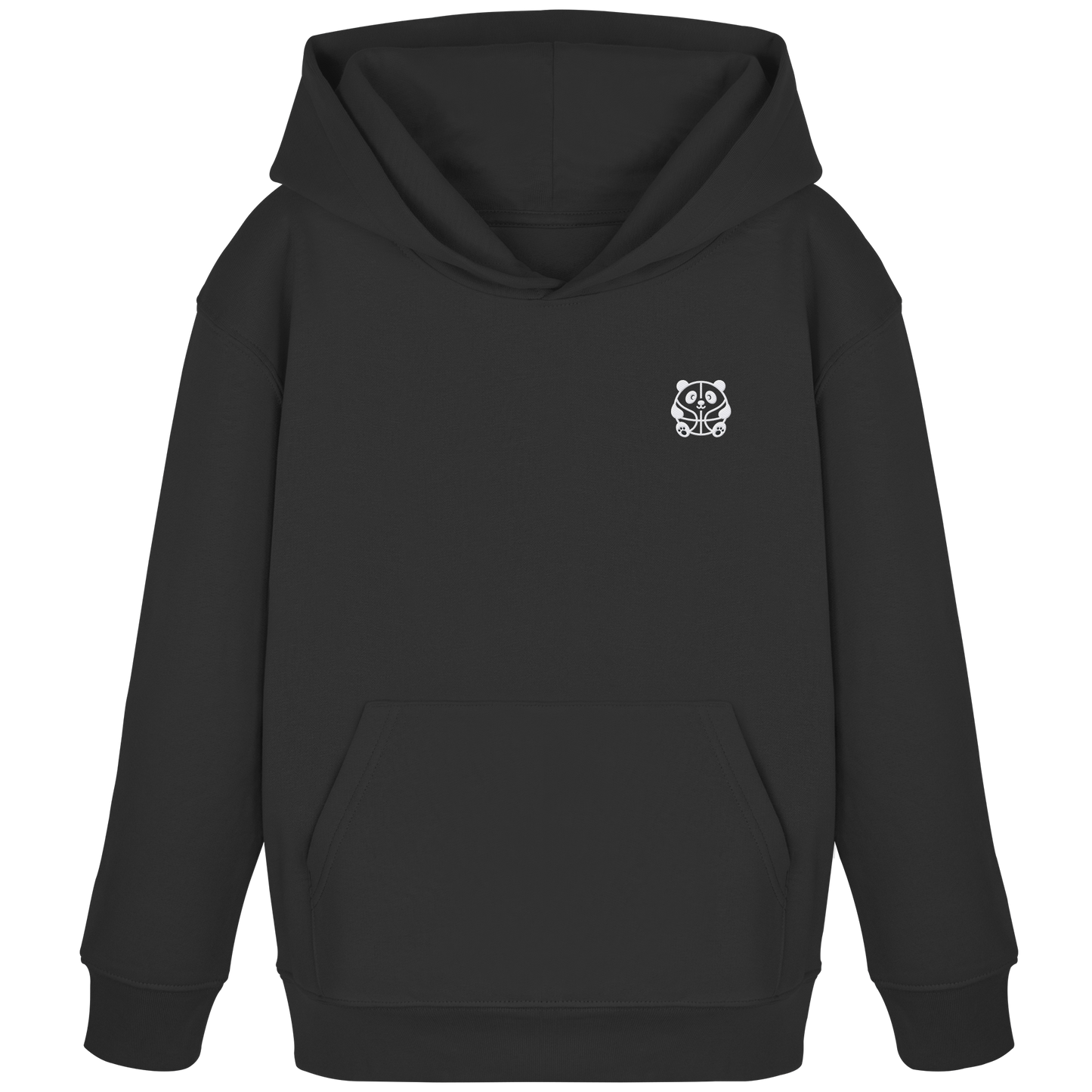 Basketball Panda Backprint - Kids Organic Hoodie