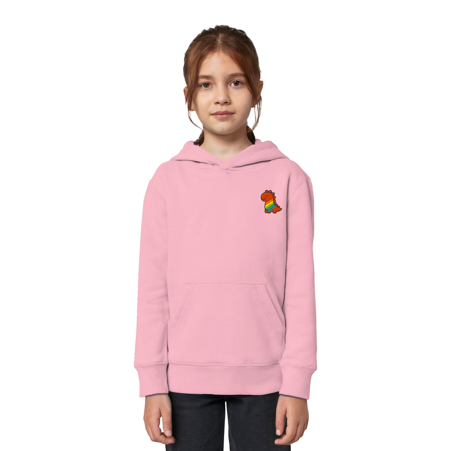 Rainbow Dino - Kids Organic Hoodie