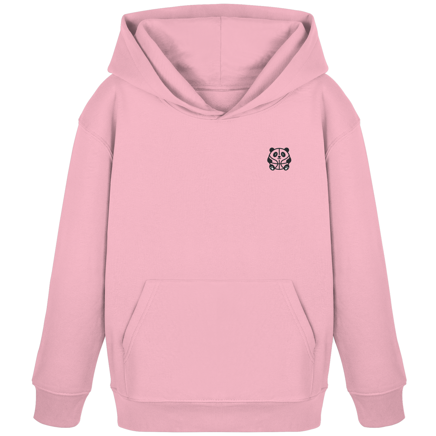 Basketball Panda Backprint - Kids Organic Hoodie