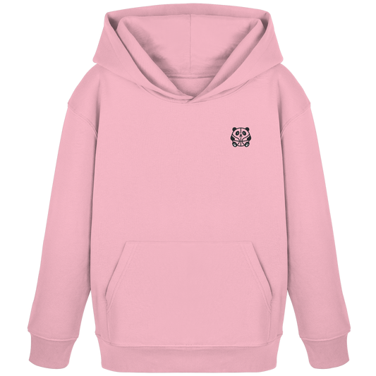 Basketball Panda Backprint - Kids Organic Hoodie