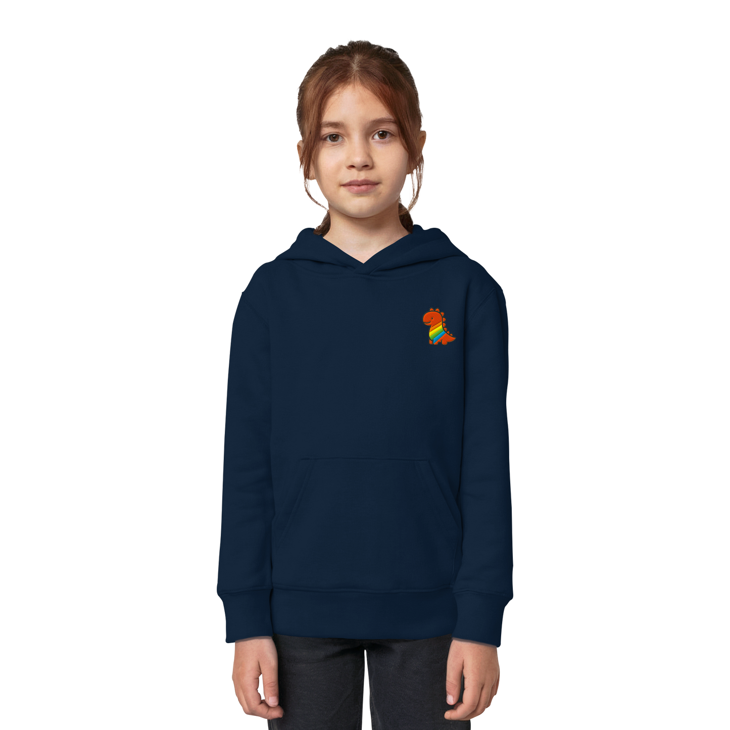 Rainbow Dino - Kids Organic Hoodie