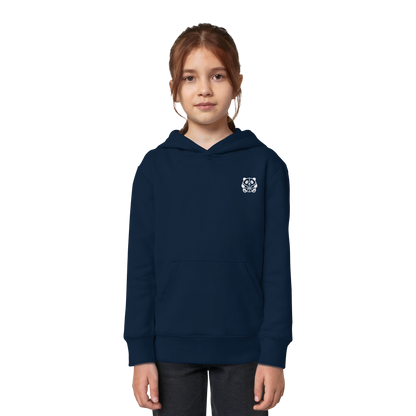 Basketball Panda Backprint - Kids Organic Hoodie