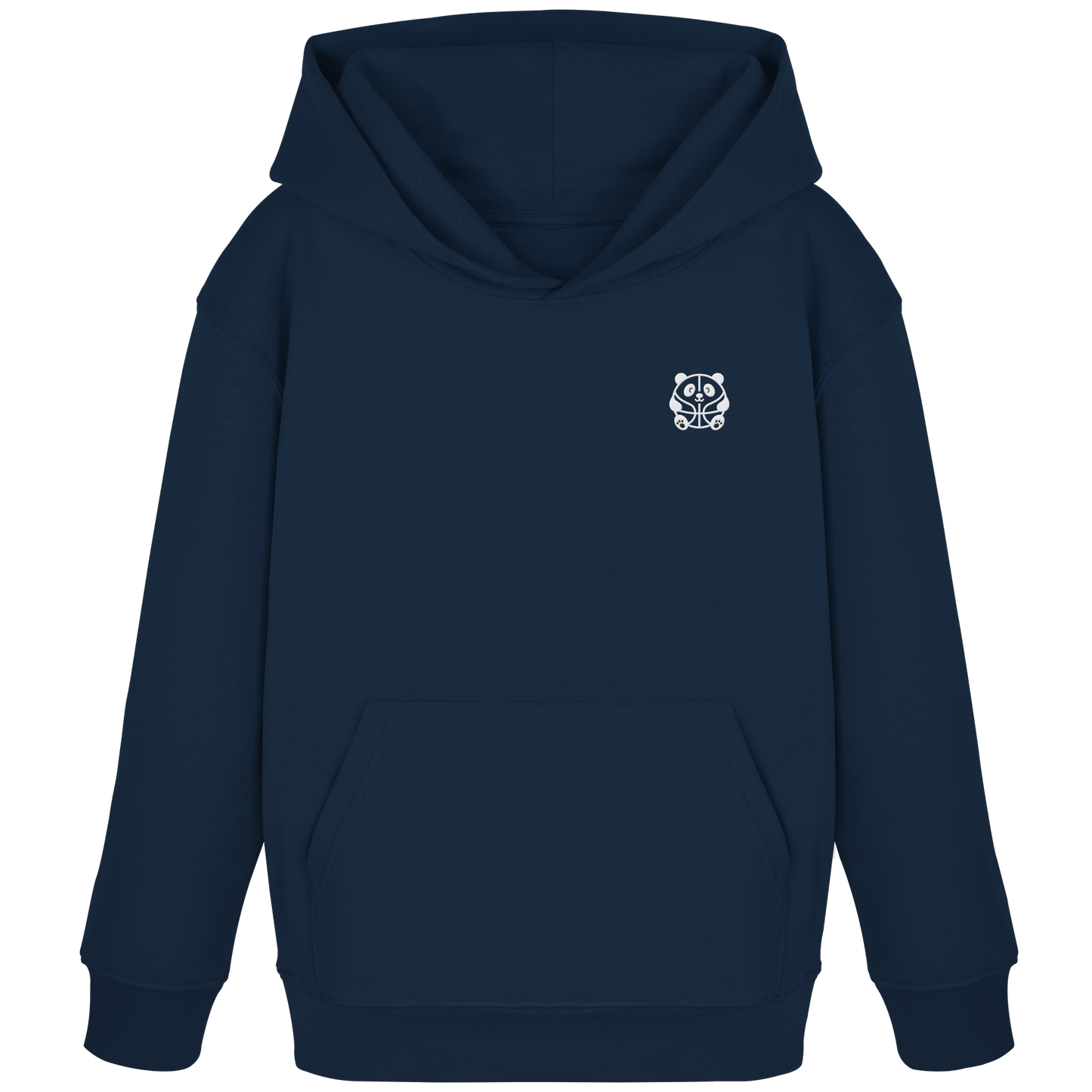 Basketball Panda Backprint - Kids Organic Hoodie