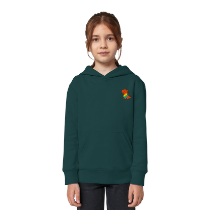 Rainbow Dino - Kids Organic Hoodie