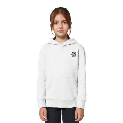 Basketball Panda Backprint - Kids Organic Hoodie