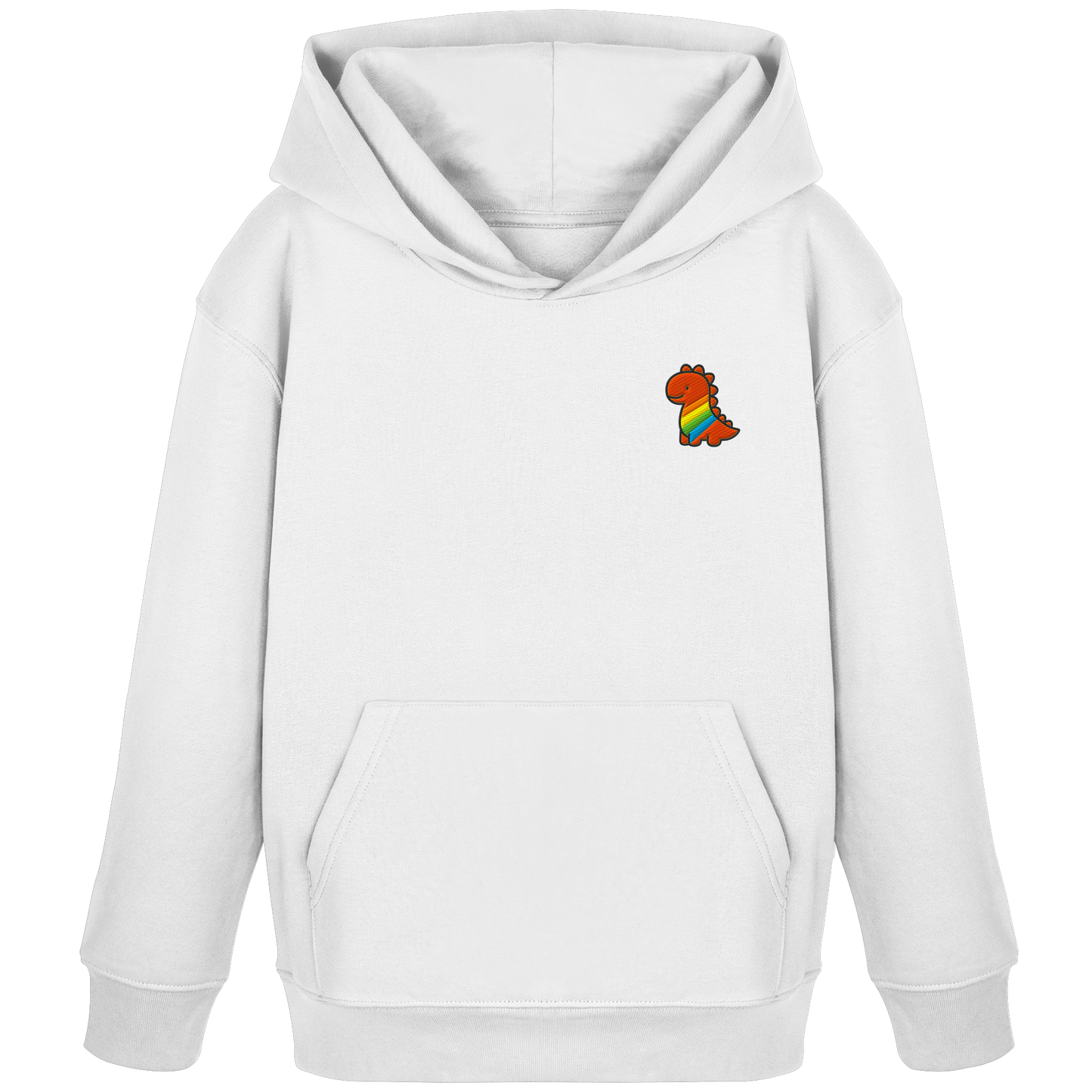 Rainbow Dino - Kids Organic Hoodie