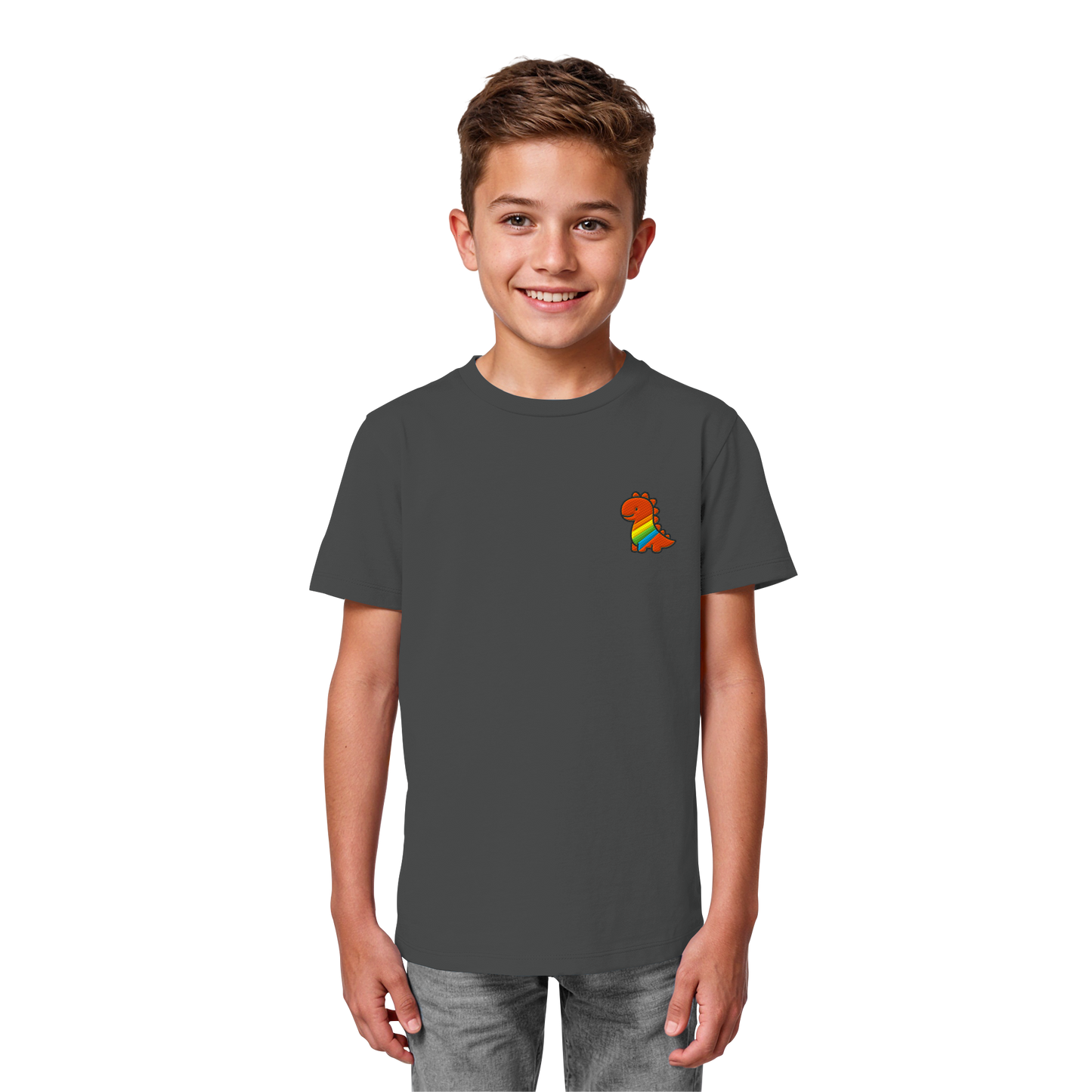 Rainbow Dino - Kids Organic Shirt