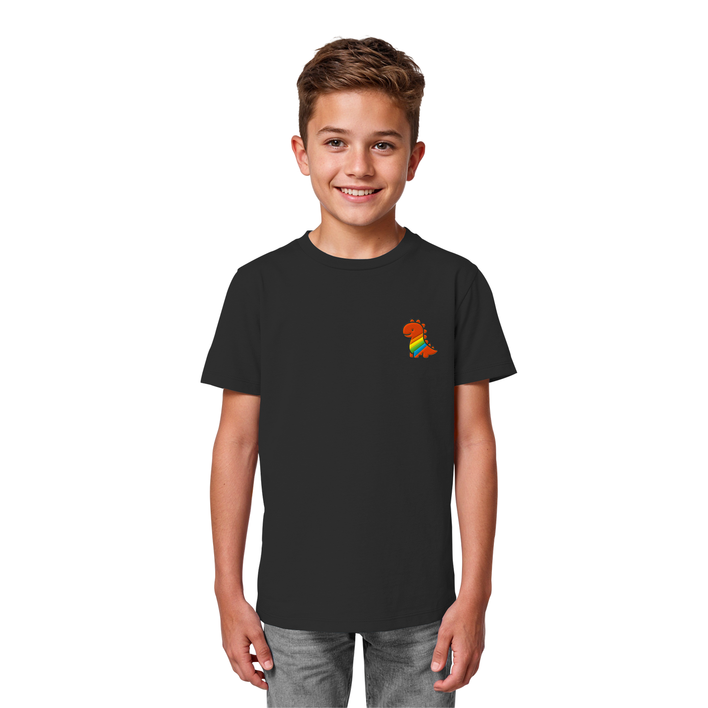 Rainbow Dino - Kids Organic Shirt