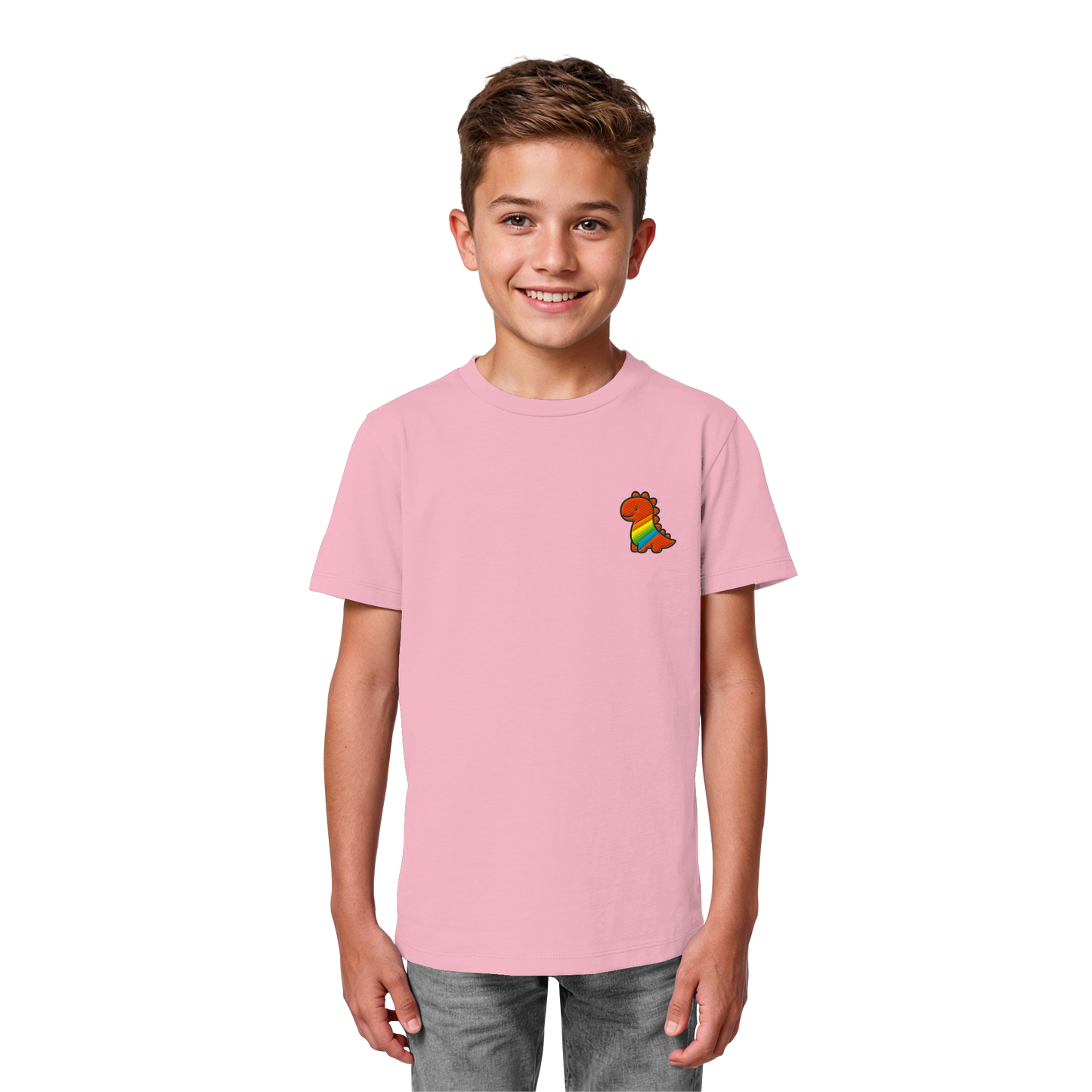 Rainbow Dino - Kids Organic Shirt