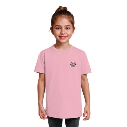 Basketball Panda Backprint - Kids Organic Shirt