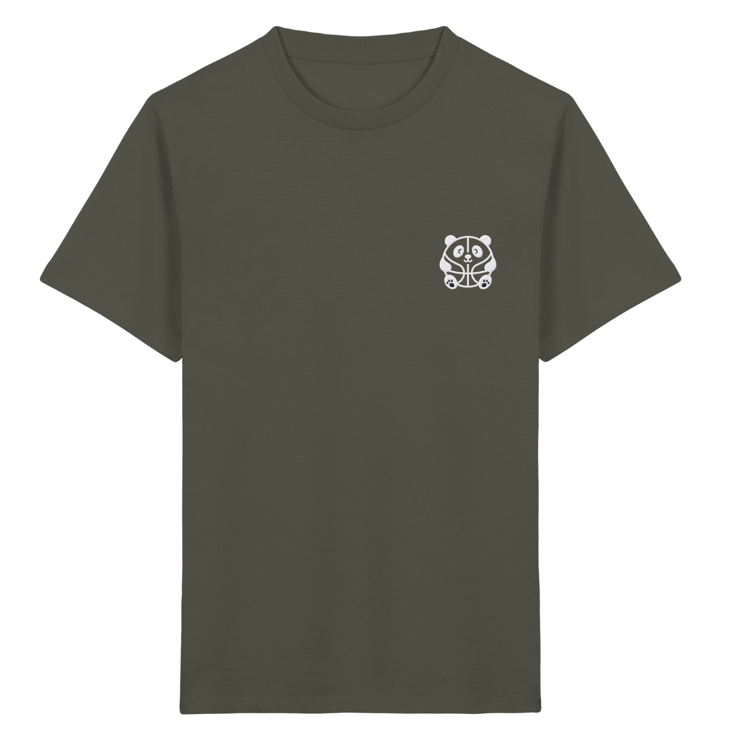 Basketball Panda Backprint - Kids Organic Shirt