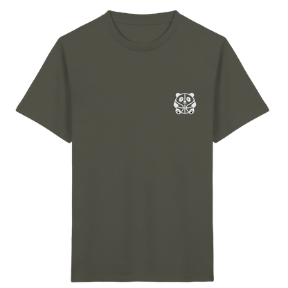 Basketball Panda Backprint - Kids Organic Shirt