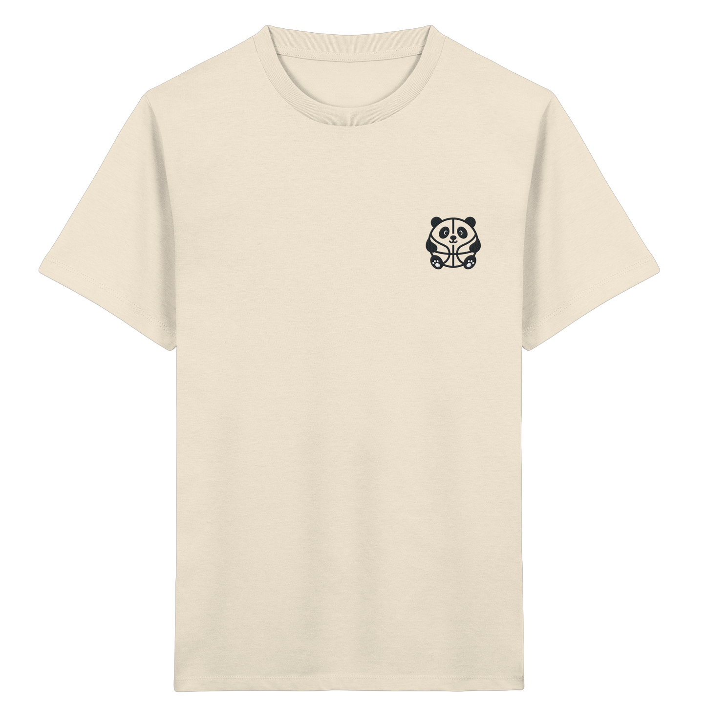 Basketball Panda Backprint - Kids Organic Shirt