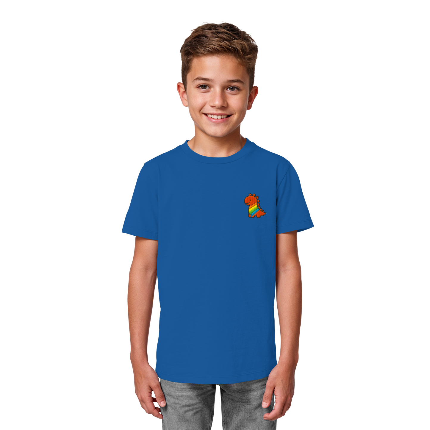 Rainbow Dino - Kids Organic Shirt