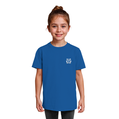 Basketball Panda Backprint - Kids Organic Shirt
