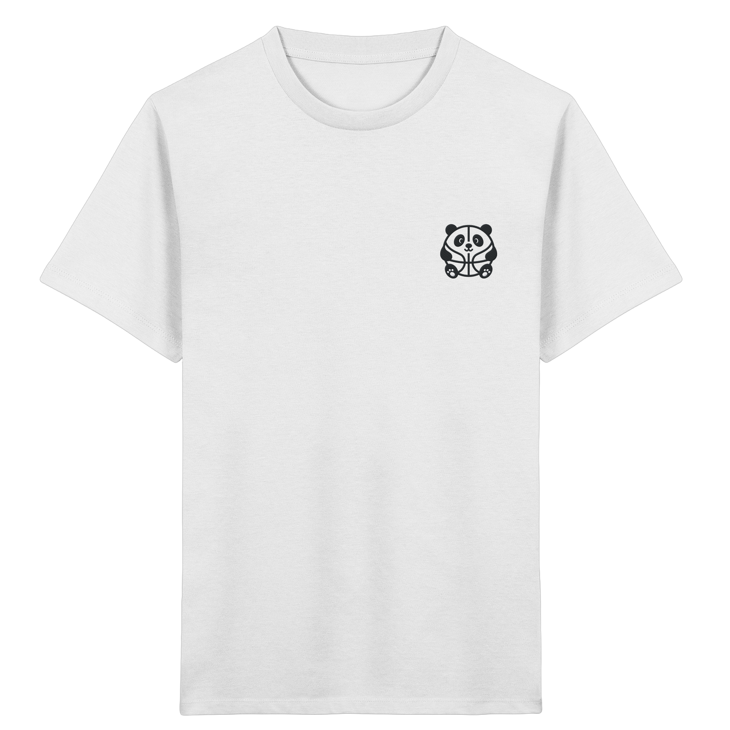 Basketball Panda Backprint - Kids Organic Shirt