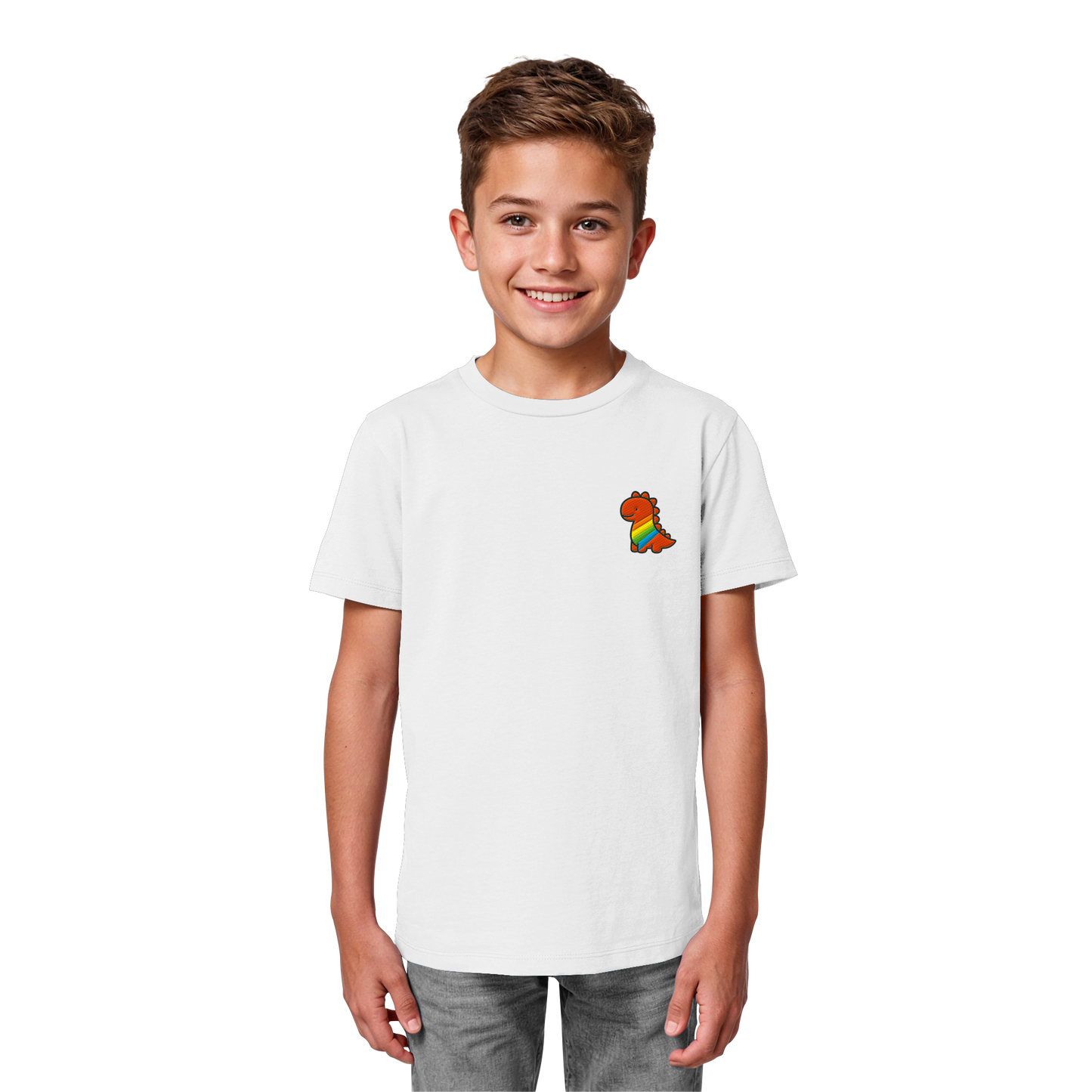 Rainbow Dino - Kids Organic Shirt