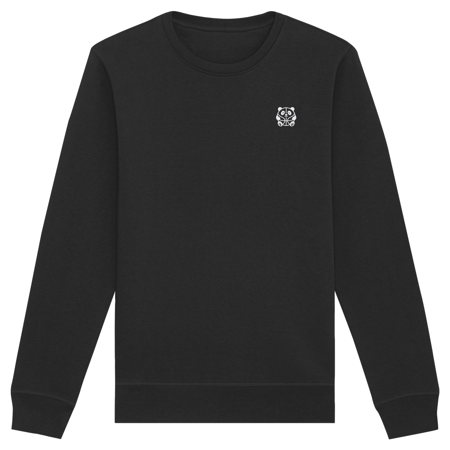 Basketball Panda Backprint - Organic Basic Unisex Sweatshirt