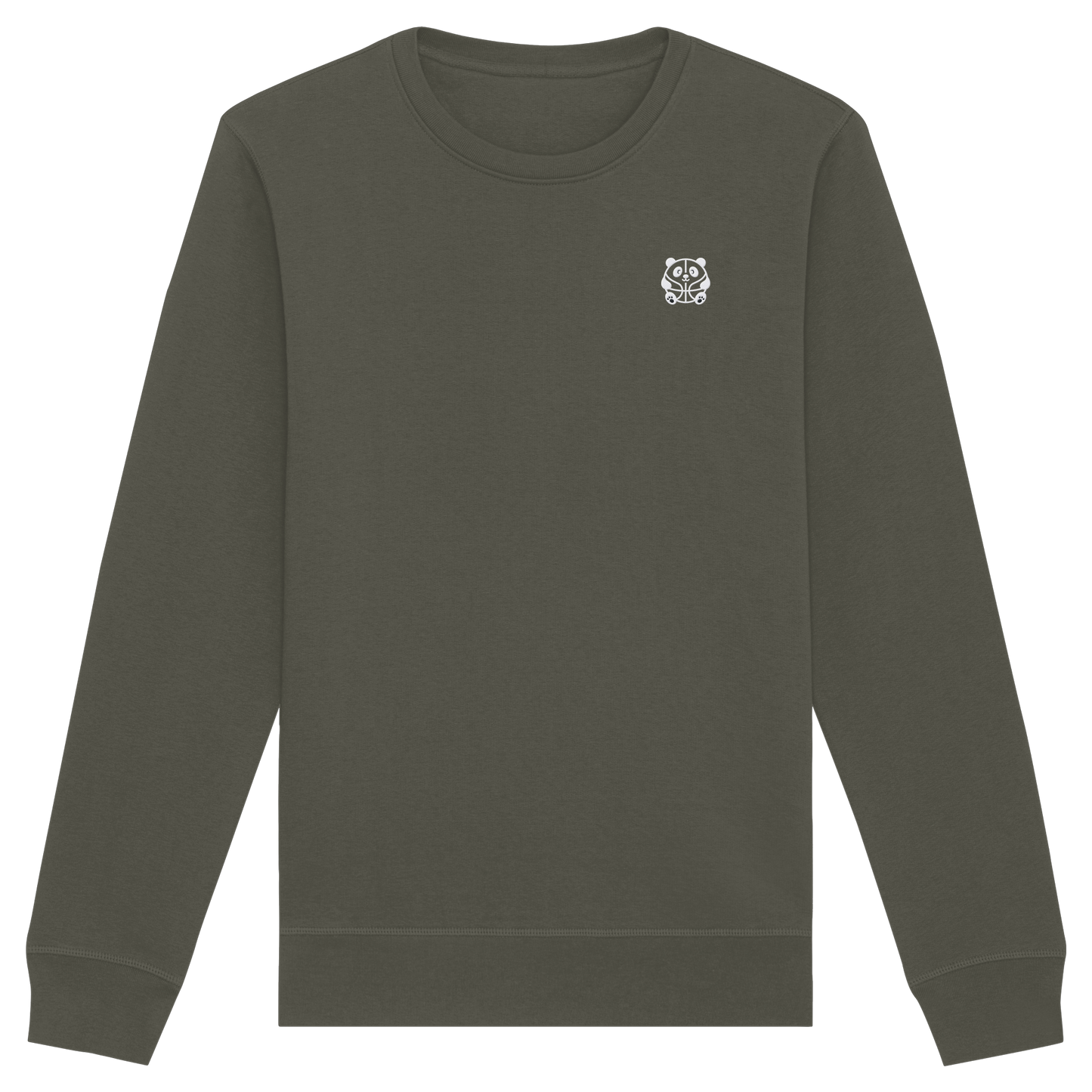 Basketball Panda Backprint - Organic Basic Unisex Sweatshirt